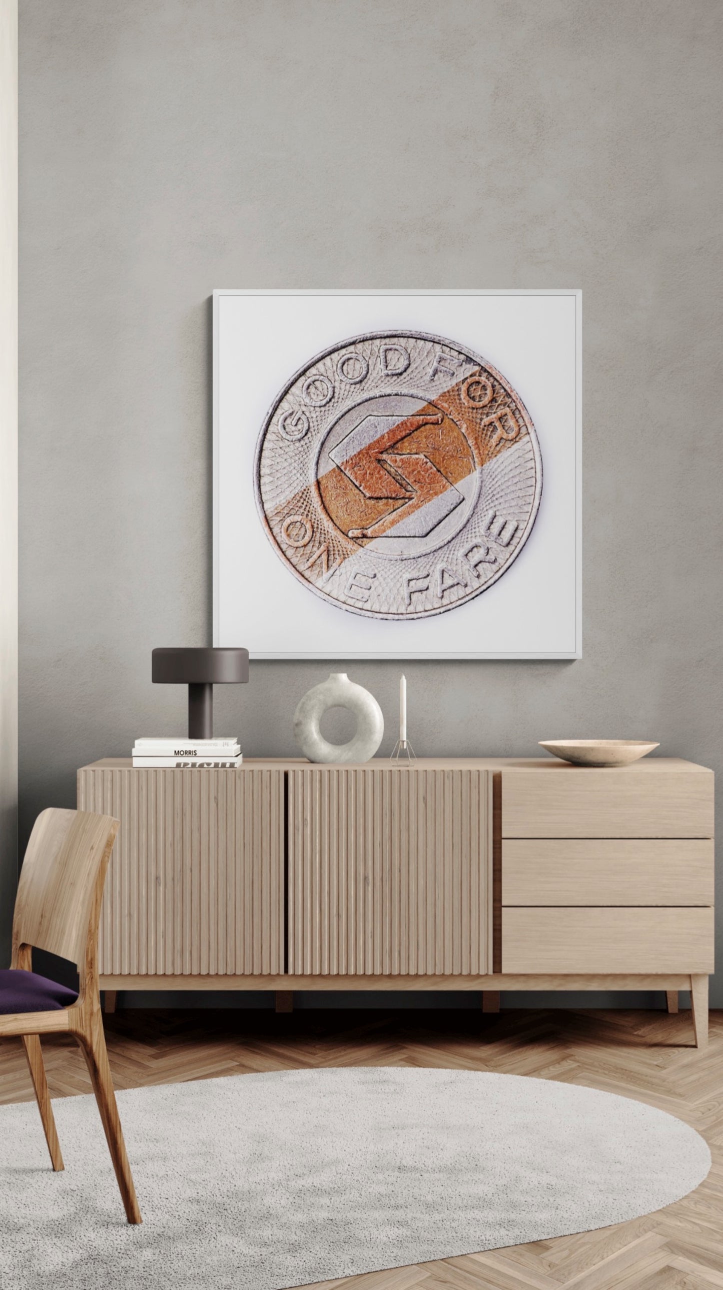 Fine Art - Philadelphia SEPTA Token - "Good for One Fare" - Limited Edition 1 of 5