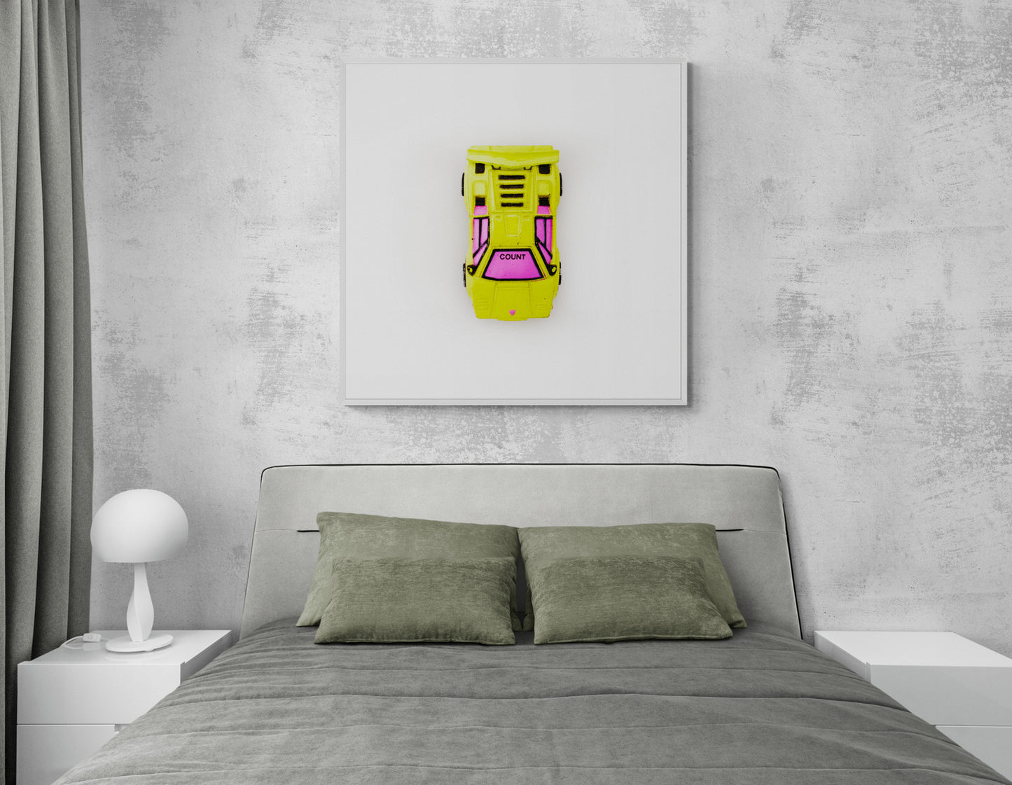 Fine Art - Micro Machines - Yellow Lamborghini - Limited Edition 1 of 5