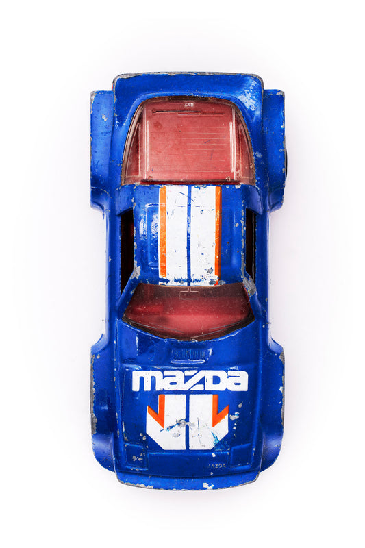Fine Art - Matchbox- Blue Mazda RX7 - Limited Edition 1 of 5