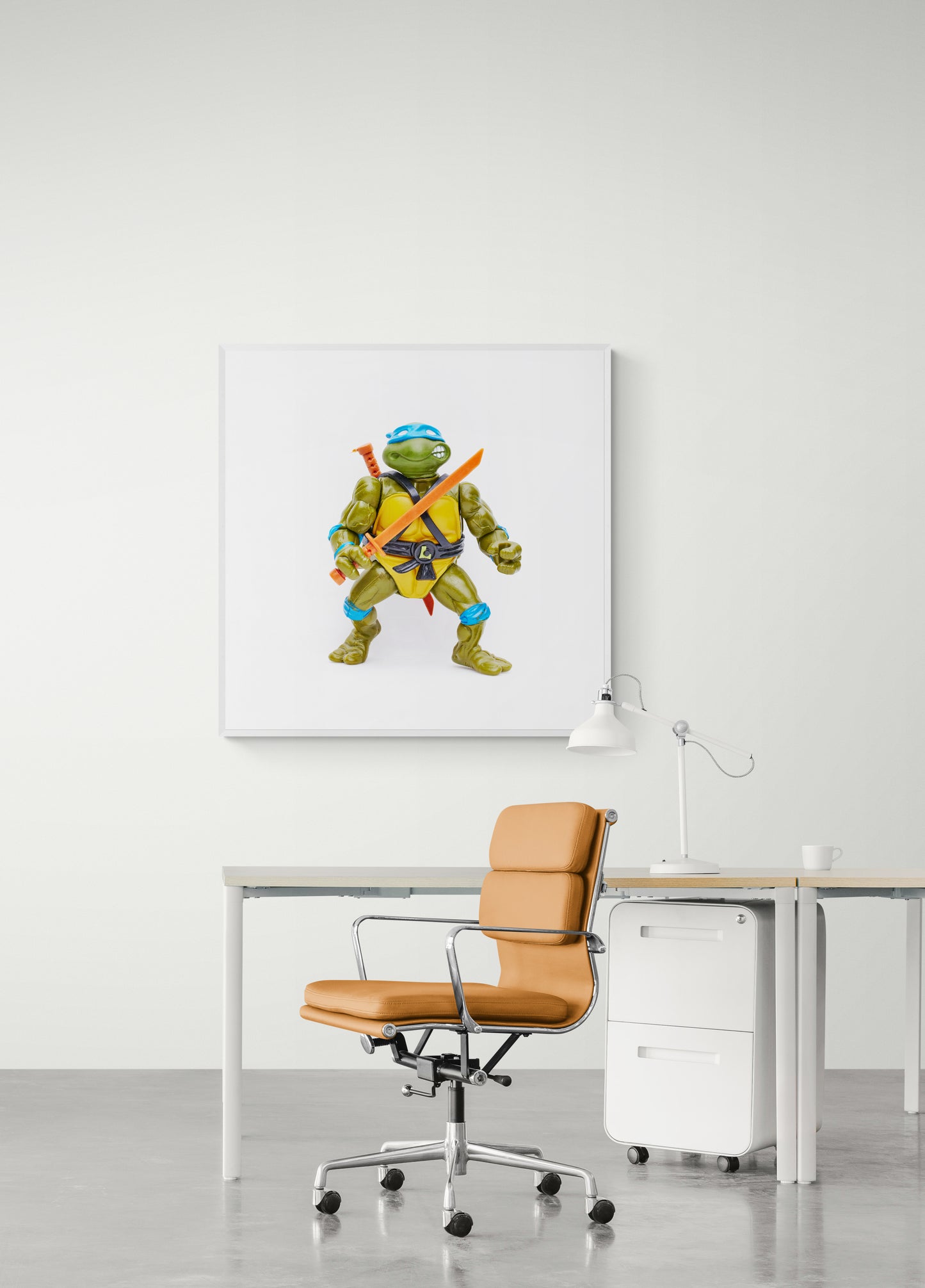 Fine Art - Vintage TMNT Teenage Mutant Ninja Turtles Leonardo Limited Print on Archival Matte Paper 1 of 5