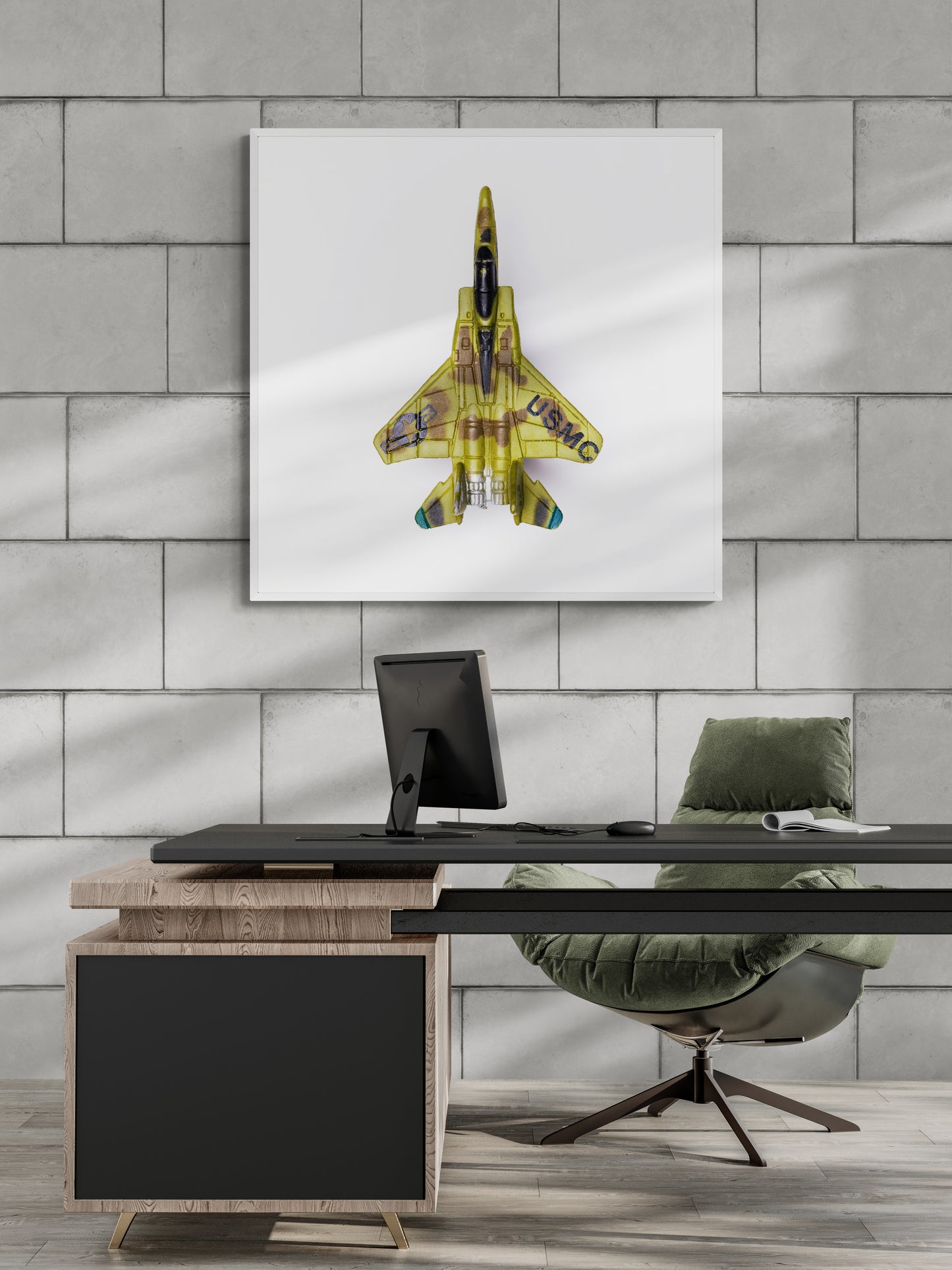 Fine Art - Micro Machines - USMC Camo F-14 Tomcat Jet - Limited Edition 1 of 5