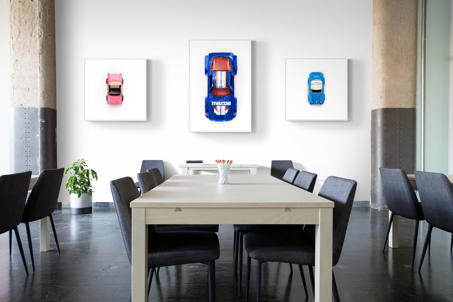 Fine Art - Matchbox- Blue Mazda RX7 - Limited Edition 1 of 5